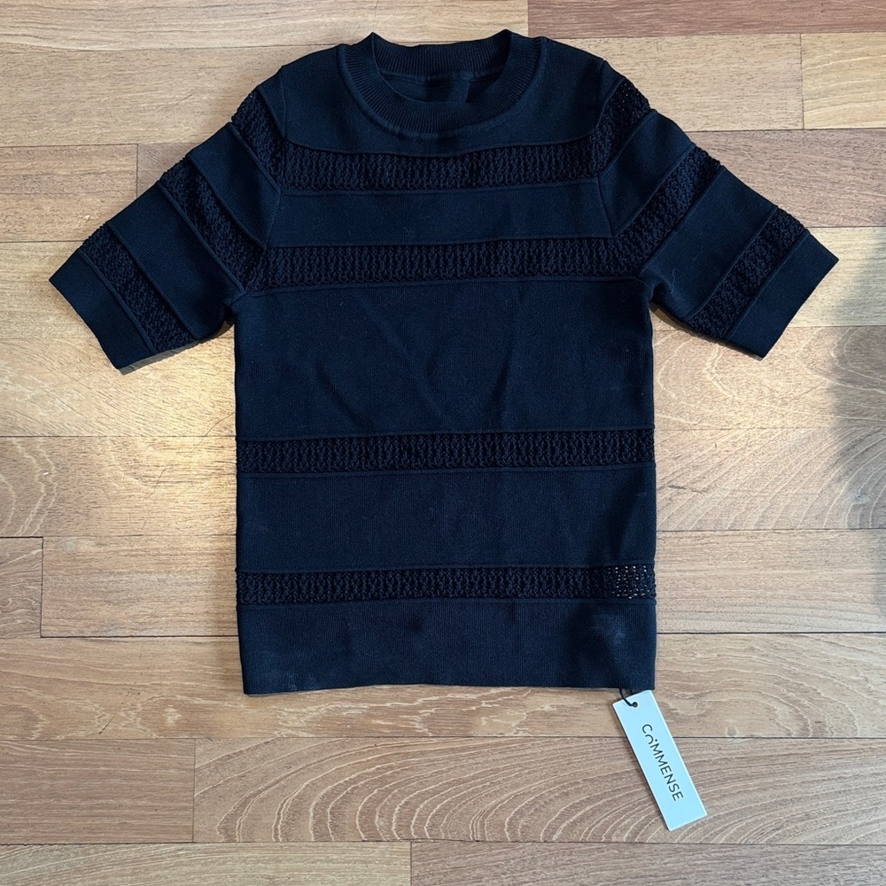Crochet Detail knit top